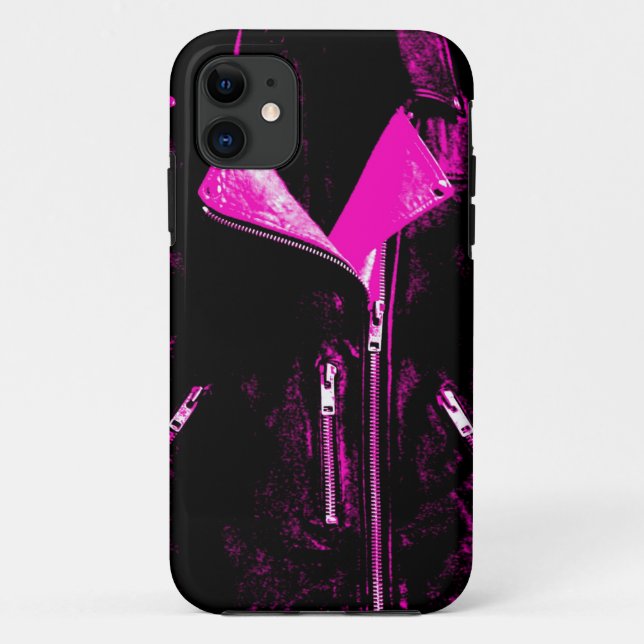 Leather Jacket Pink iPhone 5 case (Back)