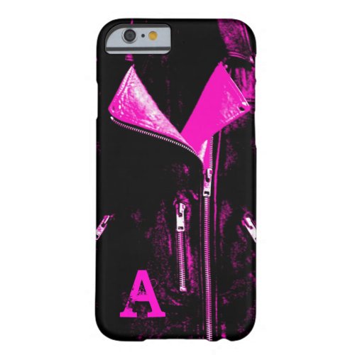 Leather Jacket Pink monogram iPhone 6 case