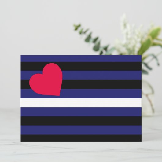 Leather Latex and BDSM Pride Flag (Standing Front)