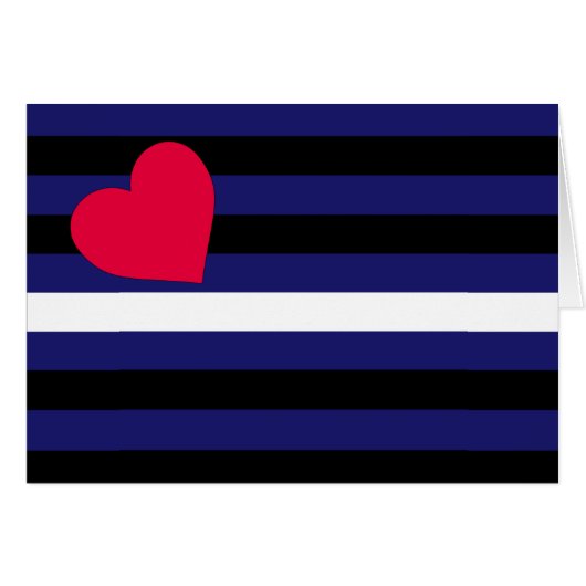 Leather Latex and BDSM Pride Flag Cards (Front Horizontal)