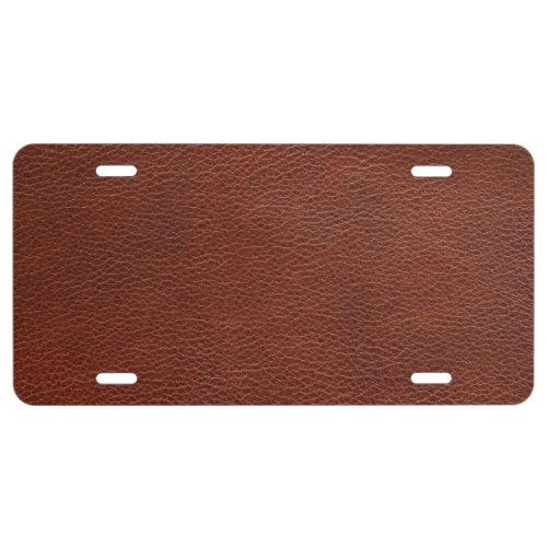 Leather License Plate