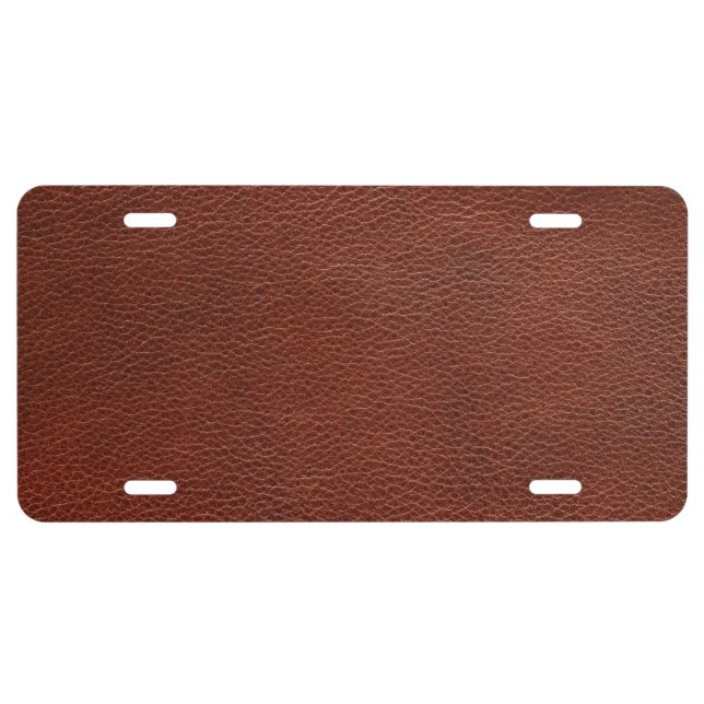 Leather License Plate (Front)
