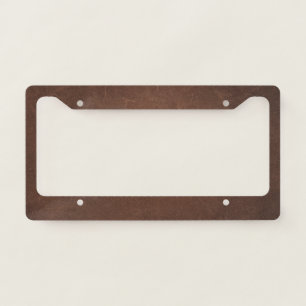 Leather License Plate Frame