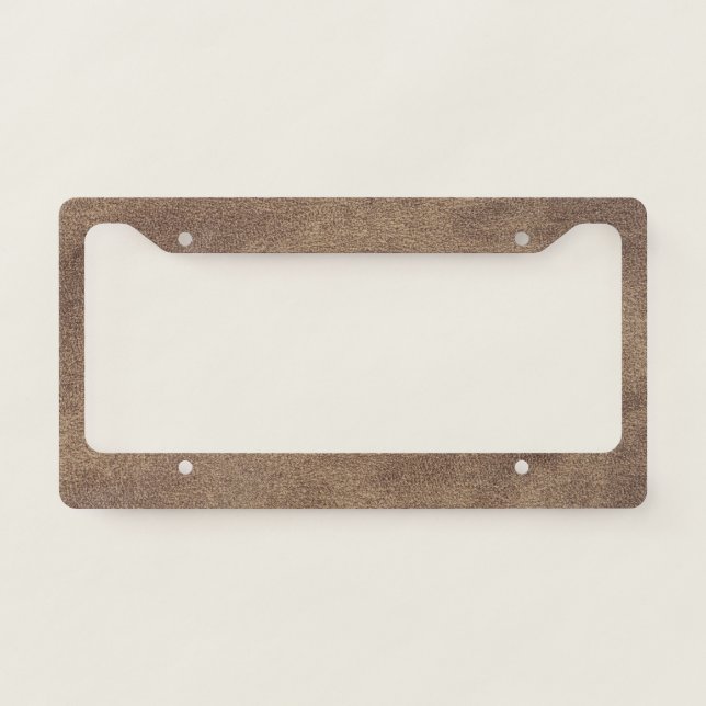 Leather License Plate Frame (Front)