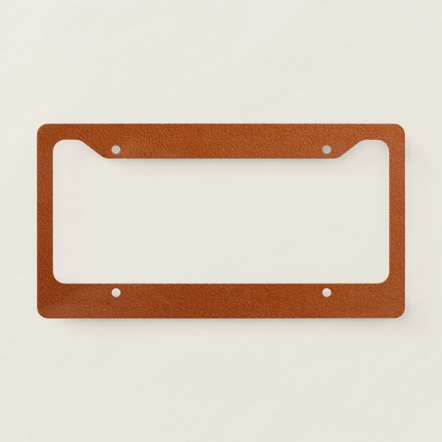 Leather License Plate Frame (Front)