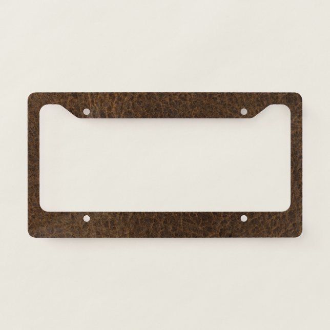 Leather License Plate Frame (Front)