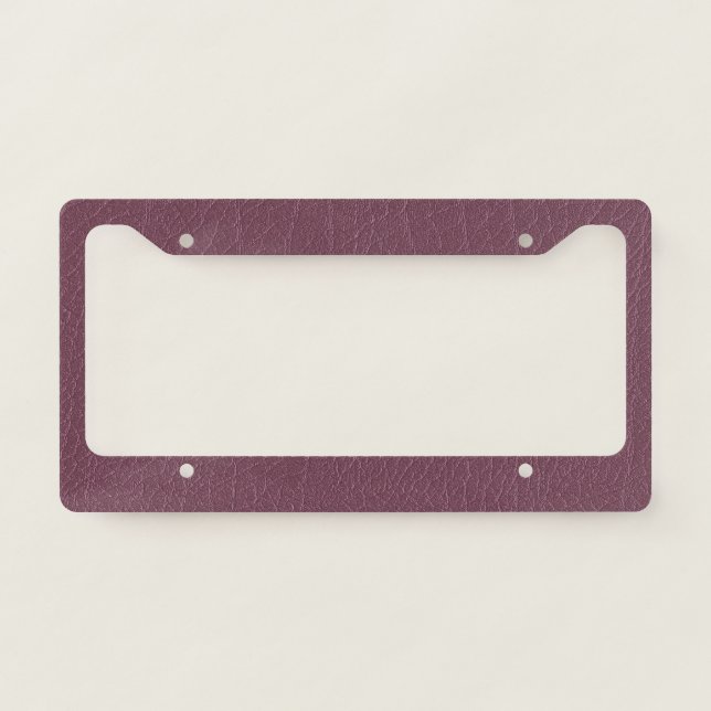 Leather License Plate Frame (Front)