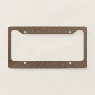 Leather License Plate Frame