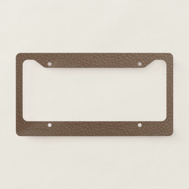Leather License Plate Frame (Front)