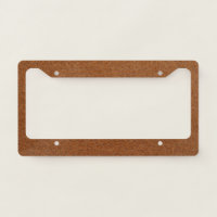 Leather License Plate Frame