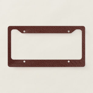Leather License Plate Frame