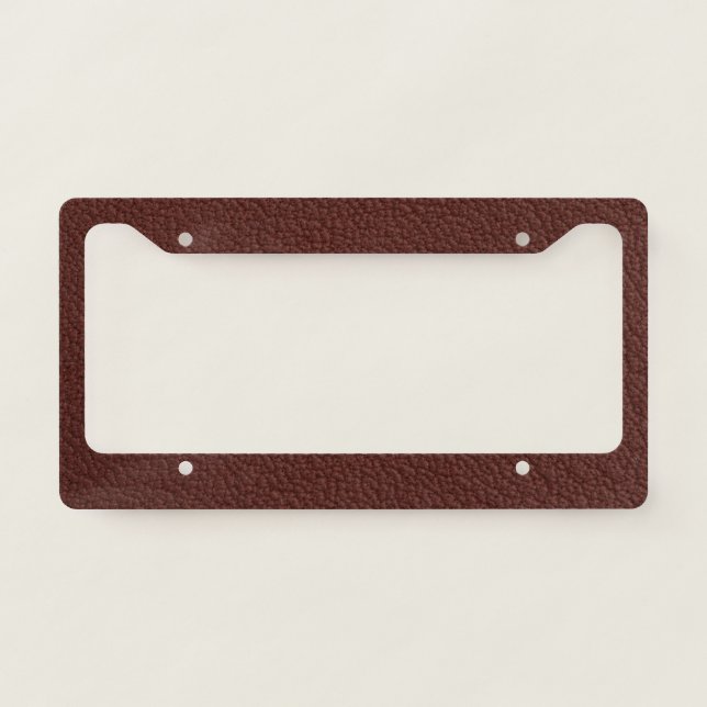 Leather License Plate Frame (Front)