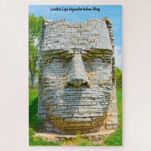 Leather Lips Wyandot Indian Chief Jigsaw Puzzle