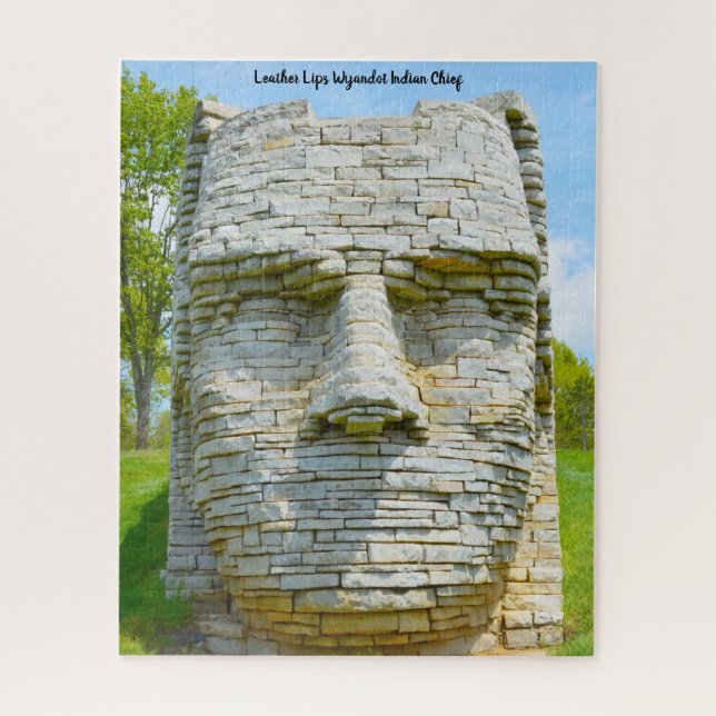 Leather Lips Wyandot Indian Chief Jigsaw Puzzle (Vertical)