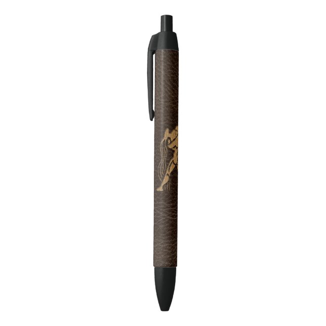 Leather-Look Aquarius Pen (Top (Vertical))