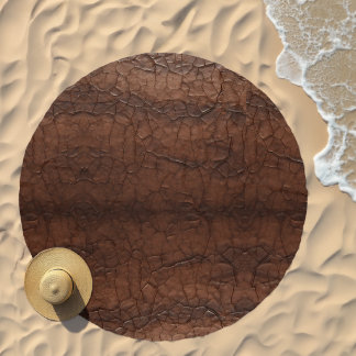 Leather-look Beach Towel