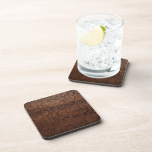 Leather Look Beverage Coaster