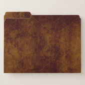 Leather look brown aged antique weathered file folder | Zazzle