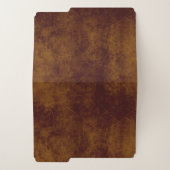 Leather look brown aged antique weathered file folder | Zazzle