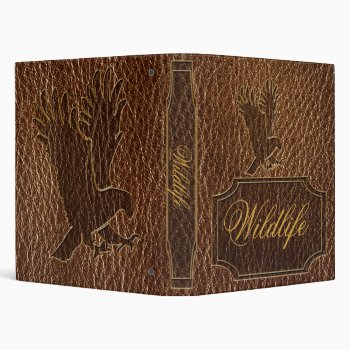 Leather-look Eagle Binder by MarianaEwaPattern at Zazzle
