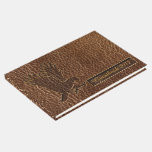Leather-look Eagle Guest Book at Zazzle