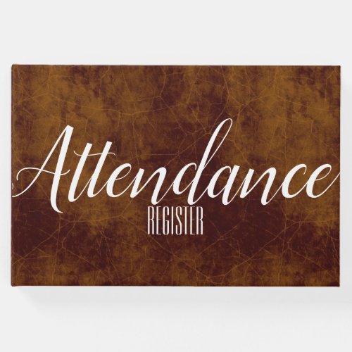 Leather look faux  Attendance Register Guest Book