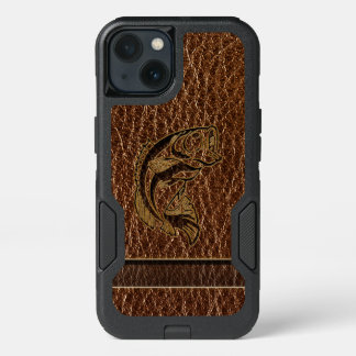 Leather-Look Fish iPhone 13 Case