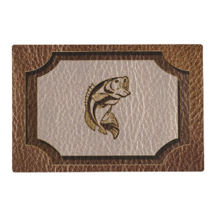 Leather-Look Fish Placemat