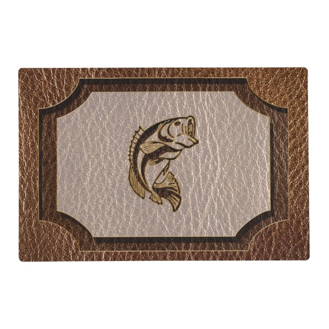 Leather-Look Fish Placemat (Front)
