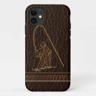 Leather-Look Fisherman Dark iPhone 11 Case