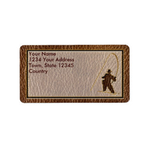 Leather-Look Fisherman Label