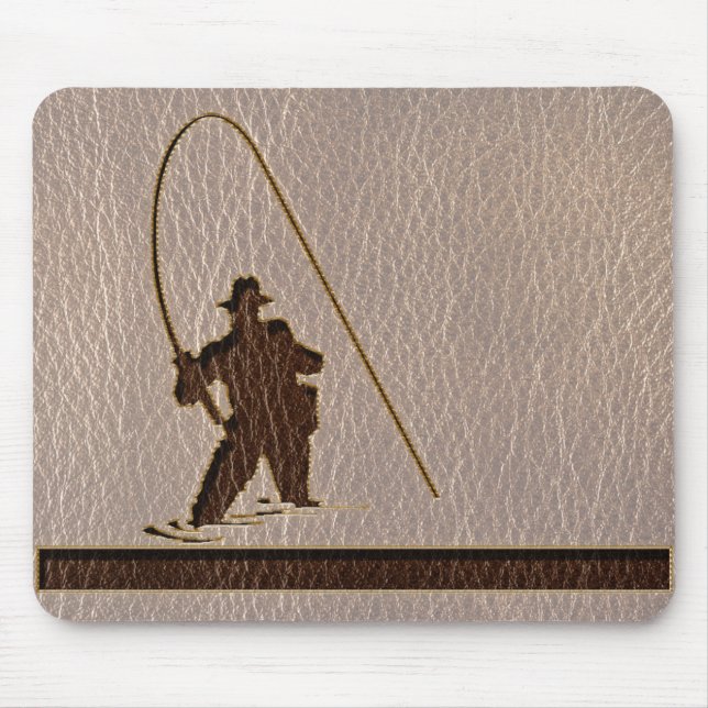 Leather-Look Fisherman Soft Mouse Pad (Front)