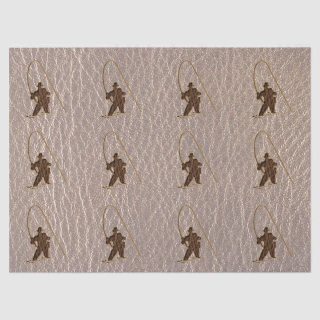 Leather-Look Fisherman Soft Tissue Paper (Front)