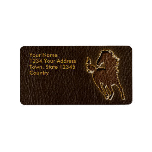Leather-Look Horse Dark Label