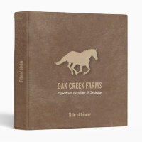 Leather Look Horse Imprint