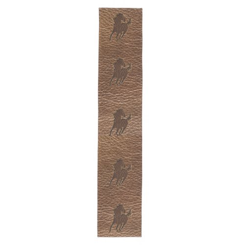 Leather_Look Horse Medium Table Runner