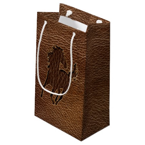 Leather_Look Horse Small Gift Bag