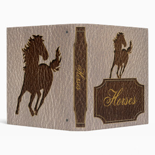 Leather-Look Horse Soft Binder