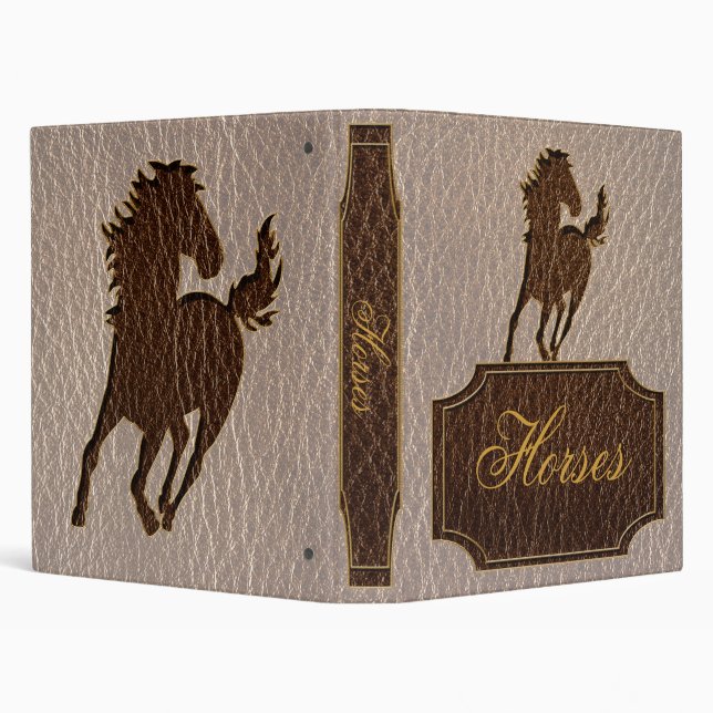 Leather-Look Horse Soft Binder (Background)