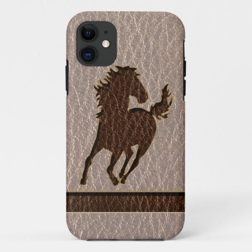 Leather_Look Horse Soft iPhone 11 Case