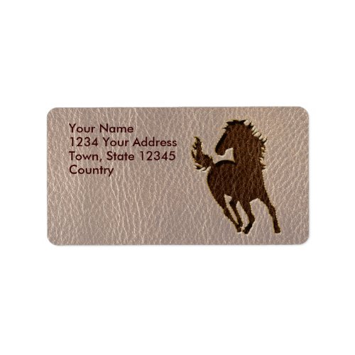 Leather_Look Horse Soft Label