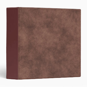 Leather Look In Chocolate Brown 3 Ring Binder