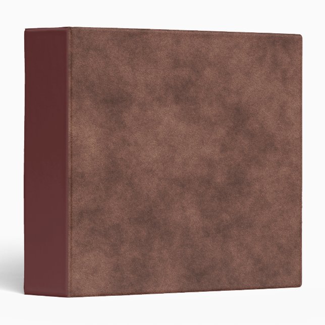 Leather Look In Chocolate Brown 3 Ring Binder (Front/Spine)