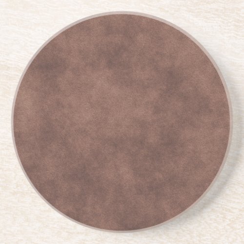 Leather Look In Chocolate Brown Sandstone Coaster