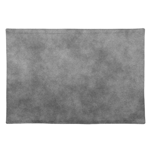Leather Look In Slate Gray Cloth Placemat (Front)