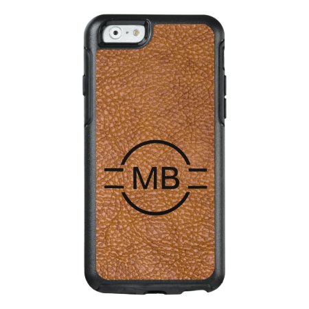 Leather Look Monogram Style Otterbox Iphone 6/6s Case