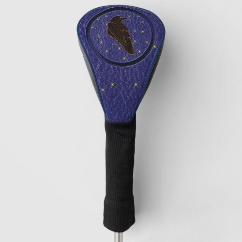 Leather_Look Native American Zodiac Raven Golf Head Cover