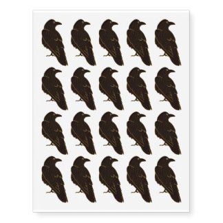 Leather Look Native American Zodiac Raven Temporary Tattoos Leather Look Native American Zodiac Raven Temporary Tattoos