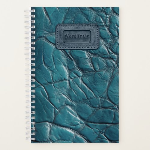 Leather_look Notebook _ Ocean Blue