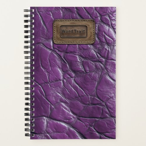 Leather_look Notebook _ Royal Purple